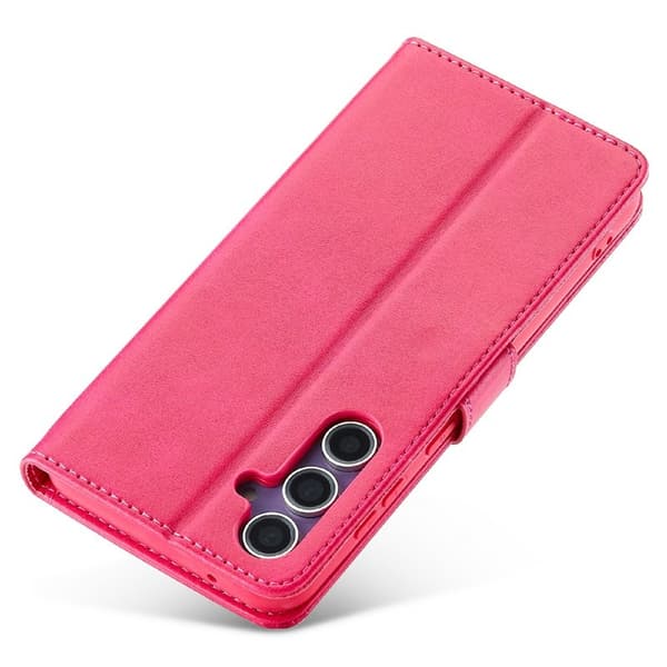 LC.IMEEKE Samsung Galaxy S25 Plånboksfodral Konstläder - Rosa