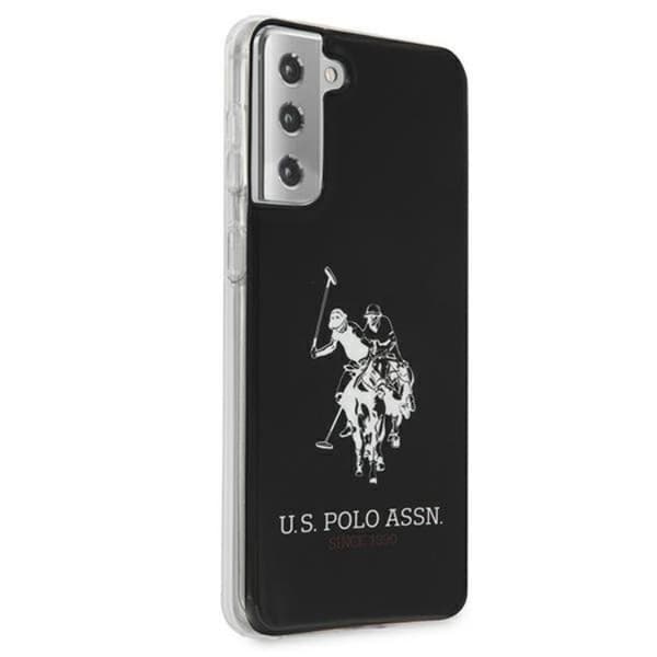 US Polo Shiny Big Logo Taske til Galaxy S21 Plus - Sort Black