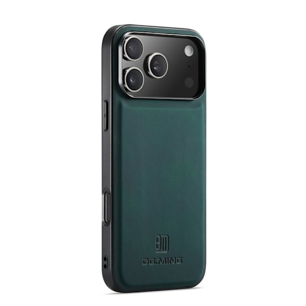 DG.MING Mobilskal till iPhone 17 Pro Max PU Läder Hybrid Grön