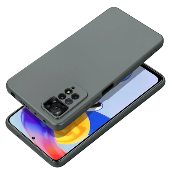Telefontaske til Xiaomi Redmi Note 14 Pro 5G Metallisk - Grå Grå