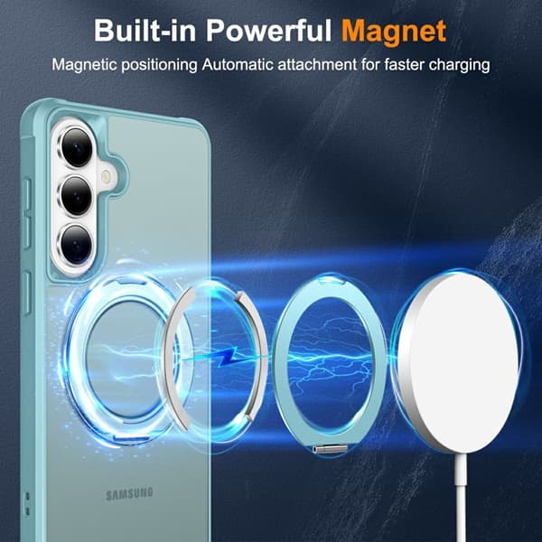 Mobilskal för Samsung Galaxy S26 Magnetiskt Kickstand TPU + PC - Blå
