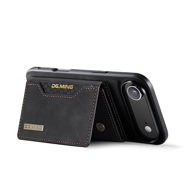DG.MING iPhone Air Konstläder Plånboksfodral PU + PC + TPU - Svart