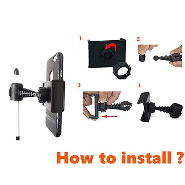 Universal nakkestøtteholder til mobiler mellem 3,5"-5,7"