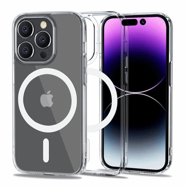 Tech-Protect iPhone 14 Pro Magsafe Skal Flexair Hybrid - Klar Transparent