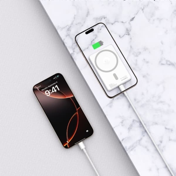 Tech-Protect Powerbank Magsafe 5000mAh LifeMag - Sort Svart