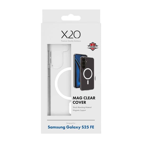 X2O Mag Clear Skal Samsung Galaxy S25 FE Klar