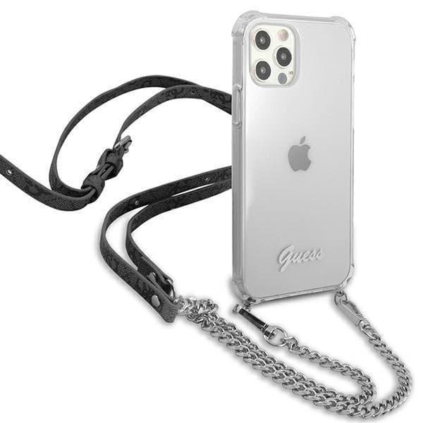 Guess Skal iPhone 12 & 12 Pro Silver Chain - Sølv Silver