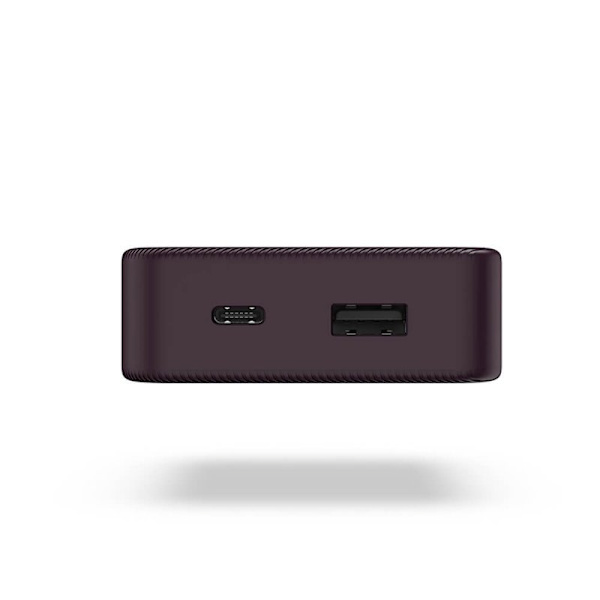 HAMA Powerbank Colour 10 10000mAh USB-C+USB-A Plommon