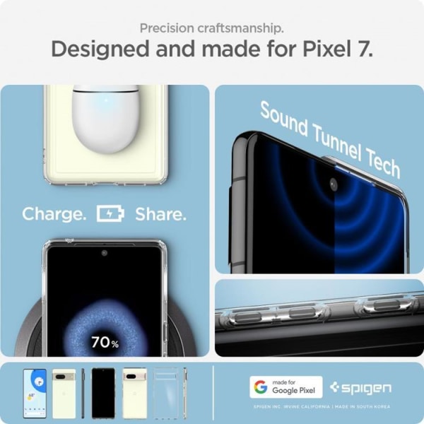 Spigen Google Pixel 7 Skal Ultra Hybrid - Crystal Clear