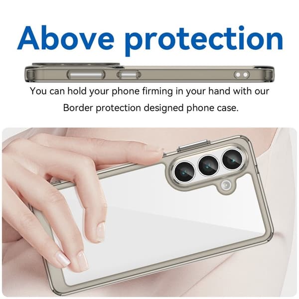 WANLONFENG Mobilskal till Samsung Galaxy S26 TPU XC Serie - Transparent Grå