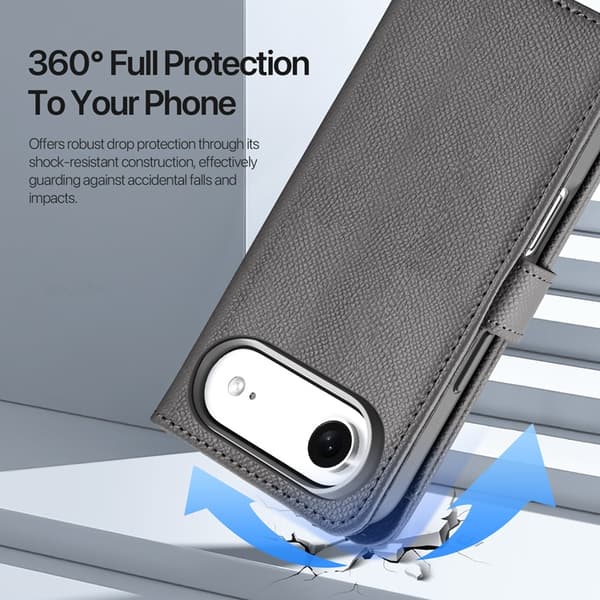 Dux Ducis iPhone Air Plånboksfodral Magsafe Detachable Lawa - Grå Grå