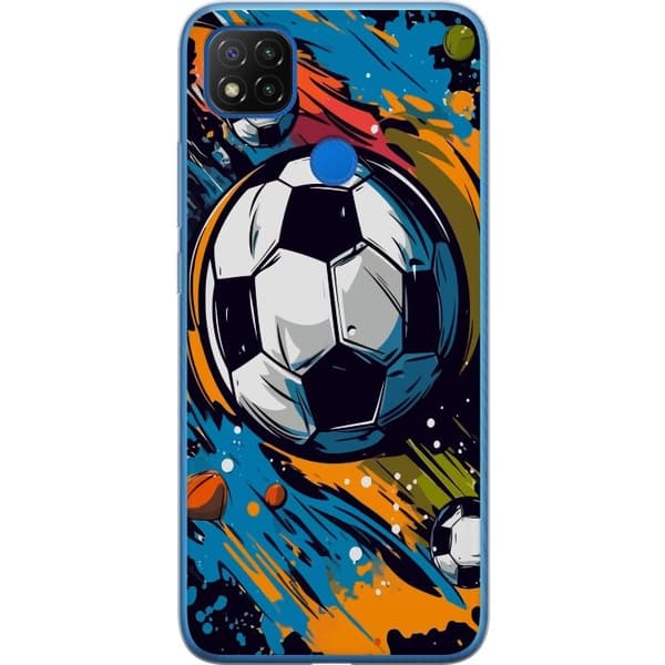 Mobilskal till Xiaomi Redmi 9C med Fotbollar