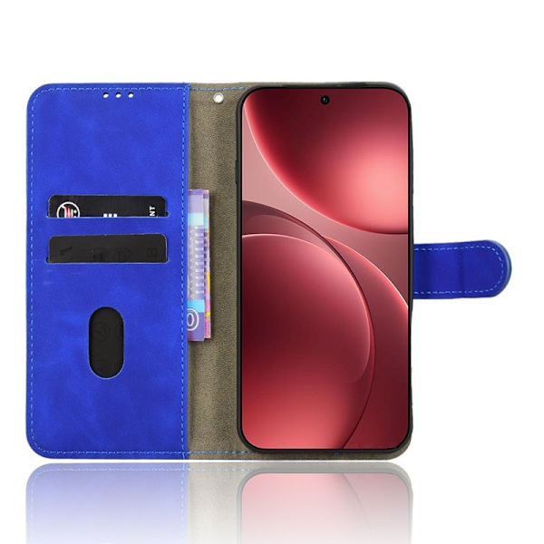 Oppo Find X9 Pro 5G Plånboksfodral Konstläder Skydd - Blå