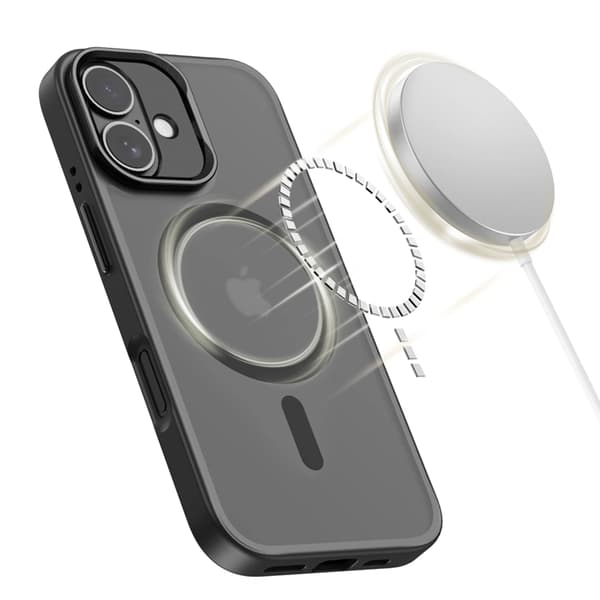 Tech-Protect Telefontaske til iPhone 17 Magsafe Kickstand - Mat Sort Svart