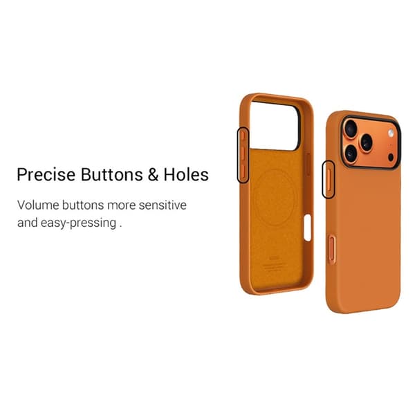 KZDOO Mobilskal till iPhone 17 Pro Max MagSafe PU + PC Shockproof - Orange Orange
