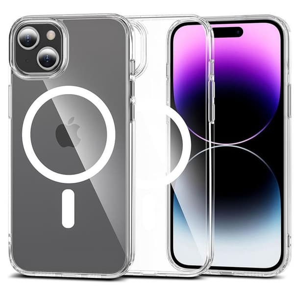 Tech-Protect iPhone 15 Mobilskal Magsafe Flexair Hybrid Transparent