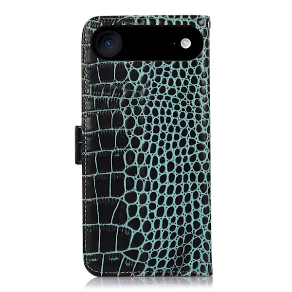 iPhone Air Plånboksfodral Äkta Läder Crocodile - Grön Grön