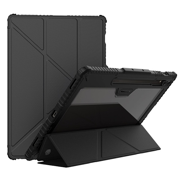 Nillkin Galaxy Tab S9 Ultra Fodral Läder Bumper - Svart Svart