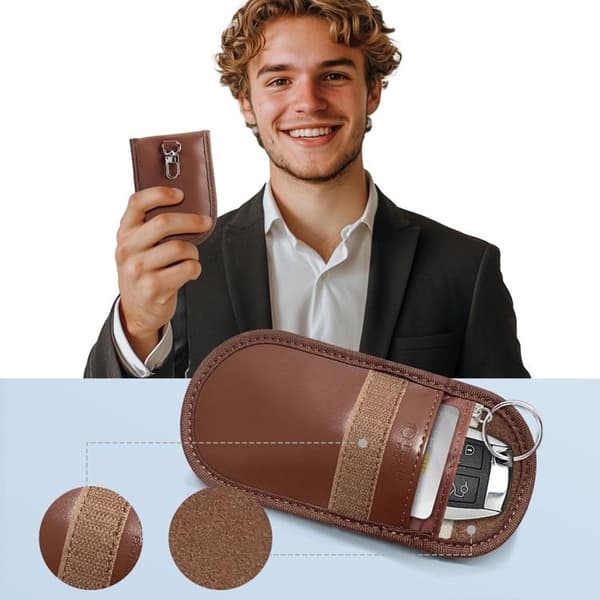 Tech-Protect RFID-skydd Faraday-fodral för keyless bilnyckel – Svart