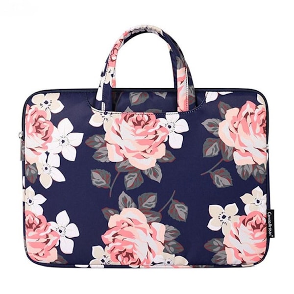 CANVASARTISAN Datorfodral 15" Floral - Blå