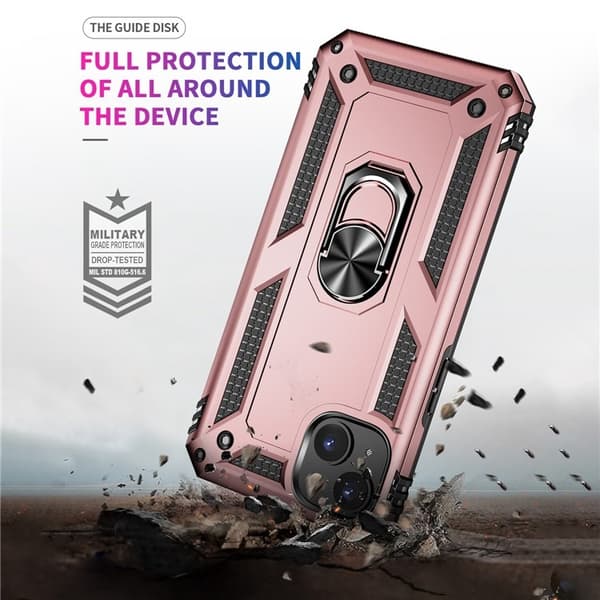Mobilskal till iPhone 15 med Kickstand - Roséguld Roséguld