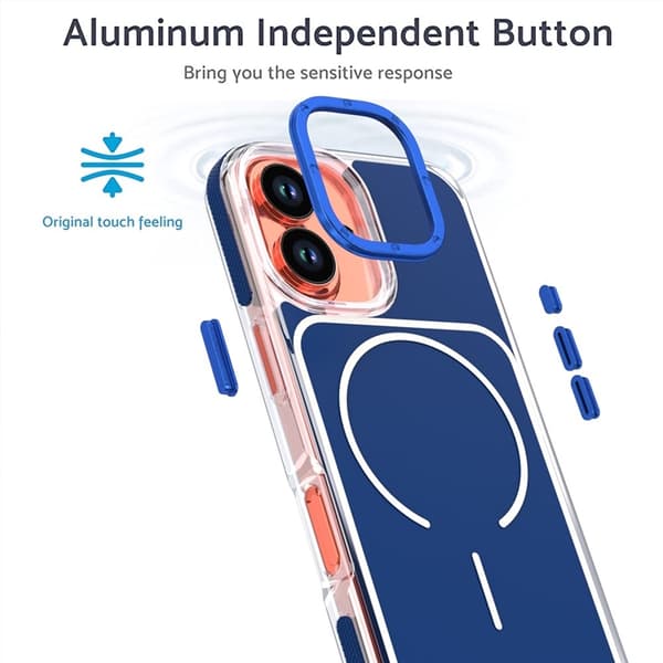 Mobilskal till iPhone 17 MagSafe Dual Färg Shockproof - Blå Blå