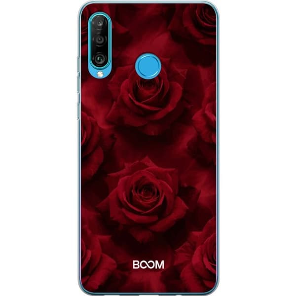 Mobilskal till Huawei P30 lite med Crimson Rose
