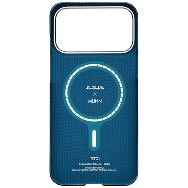 PITAKA Mobilskal För iPhone 17 Pro Magsafe Flora in Grid Edge - Forest Dawn