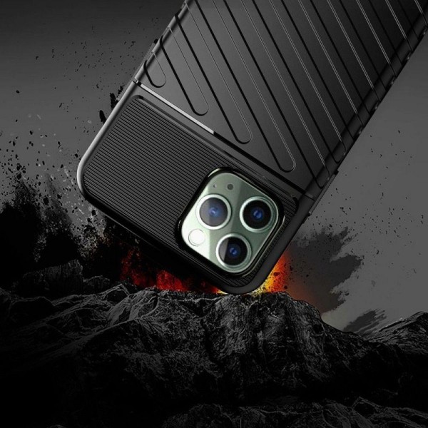 Forcell iPhone 14 Pro Shell Thunder pehmeä muovinen musta