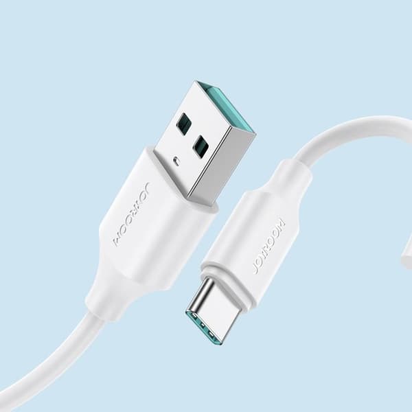 Joyroom USB-A till USB-C-kabel 2m - Vit Vit