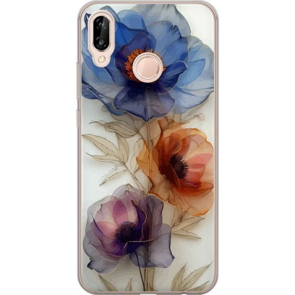 Mobilskal till Huawei P20 lite med Silkesblommor