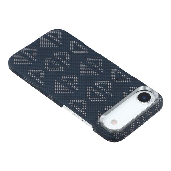 Mobilskal till iPhone Air MagSafe Aramid Fiber Geometric - Blå Blå