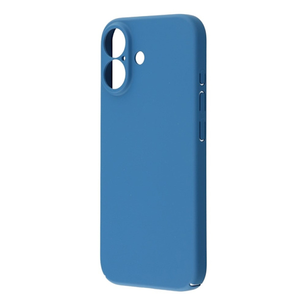 Mobilskal till iPhone 17 Skin-Touch Rubberized Hard PC - Blå Blå
