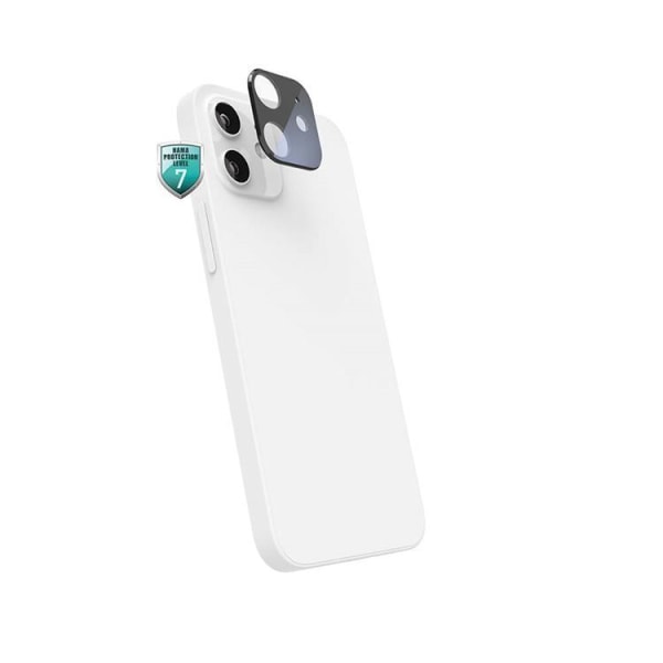 HAMA Hærdet Glas Kamera Lens Cover til iPhone 12 Mini - Sort Black