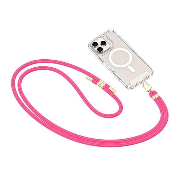 Tech-Protect Mobilrem Crossbody C7S - Lyserød/Guld Rosa