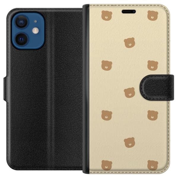 Plånboksfodral till Apple iPhone 12 med Björnmönster