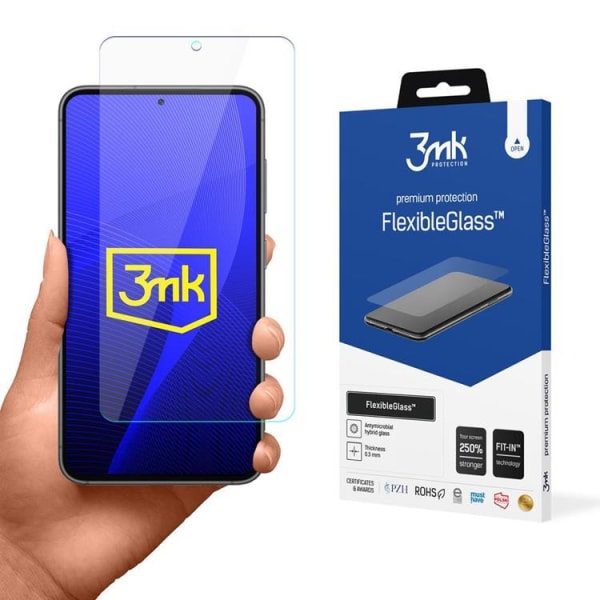 3MK Galaxy S23 Plus Skärmskydd i Härdat glas Flexible
