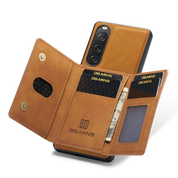 DG.MING M2 Series Mobilskal till Sony Xperia 10 V Shockproof Brun