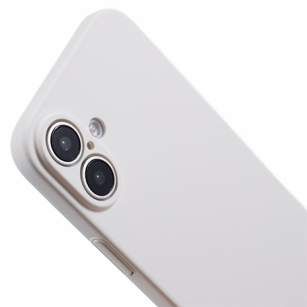 Mobilskal till iPhone 16 Plus Skin-Touch Rubberized PC - Vit Vit