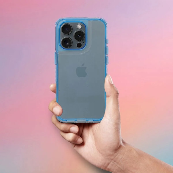 Mobilskal till iPhone 17 Pro Max Matrix Clear - Blå Blå