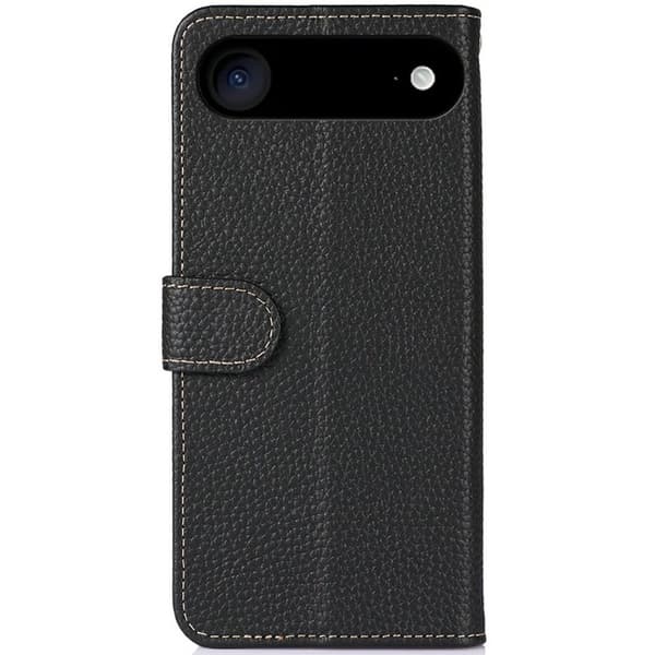 KHAZNEH iPhone Air Plånboksfodral Äkta läder - Svart