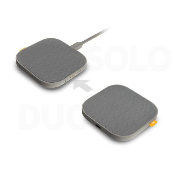 Xtorm Trådlös Qi Snabbladdare Duo 2x15W - Grå Grå
