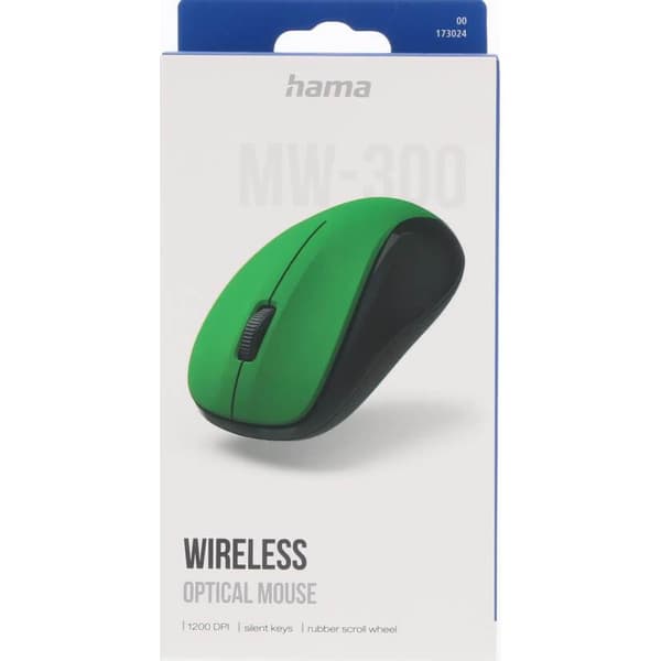 HAMA Optisk Trådlös Mus MW-300 V2 - Grön