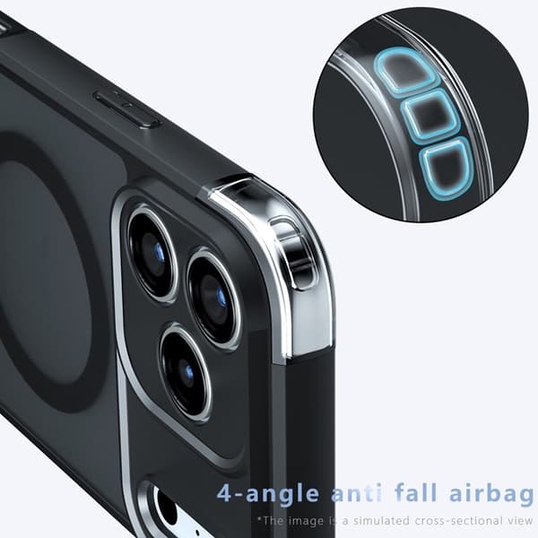 Mobilskal till iPhone 17 Pro Max MagSafe TPU+PC Matte - Svart Svart