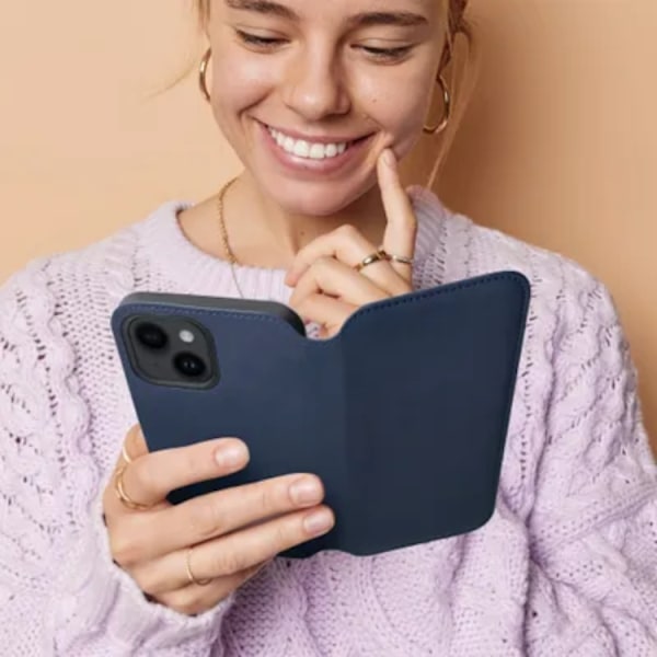 Galaxy A15 Plånboksfodral Dual Pocket - Marinblå