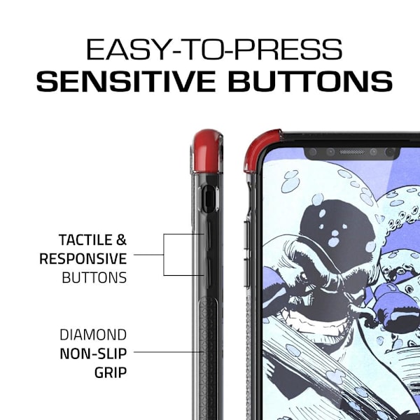 Ghostek Covert 2 Skal till Apple iPhone XS / X - Röd Röd