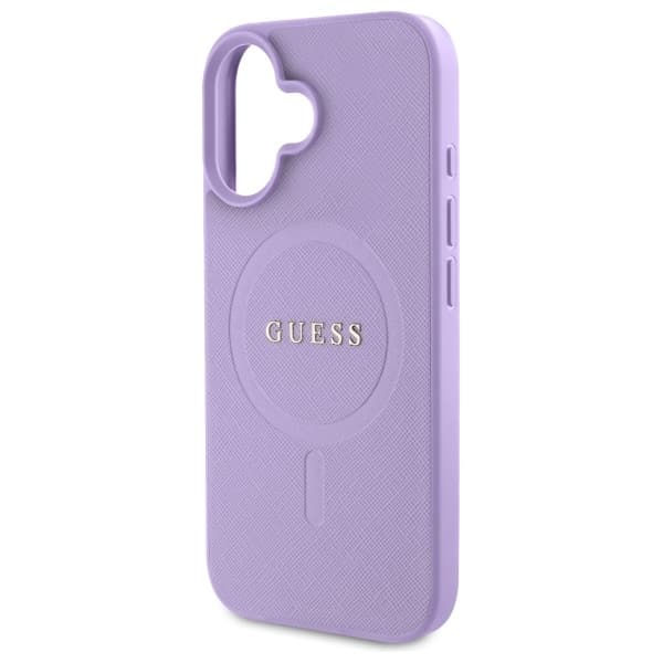 Guess telefontaske til iPhone 16 6.1 MagSafe MagSafe Saffiano - Lilla