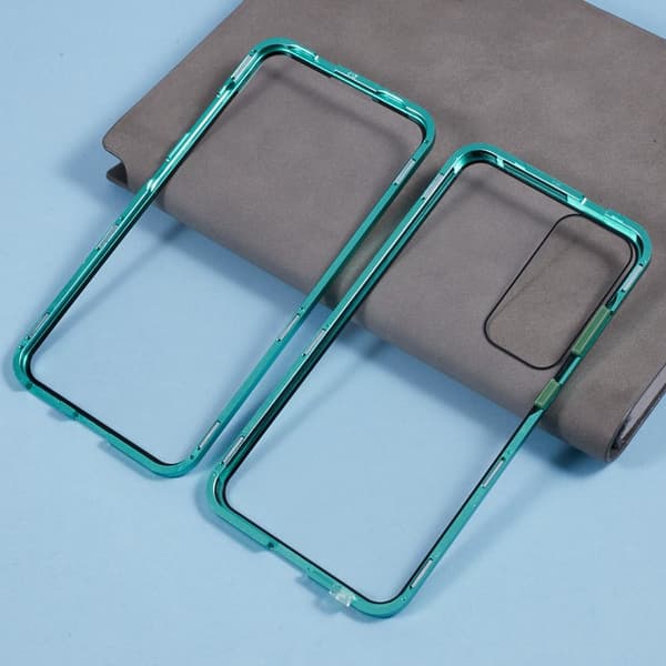 Mobilskal för Samsung Galaxy S26 Plus Dubbel-Sidigt Härdat Glas - Grön