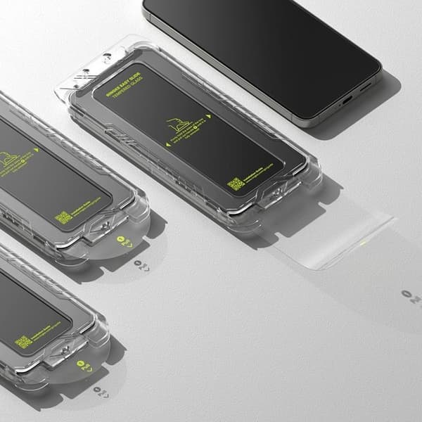 Ringke [2-Pack] Galaxy S25 Härdat Glas Skärmskydd Easy Slide Transparent