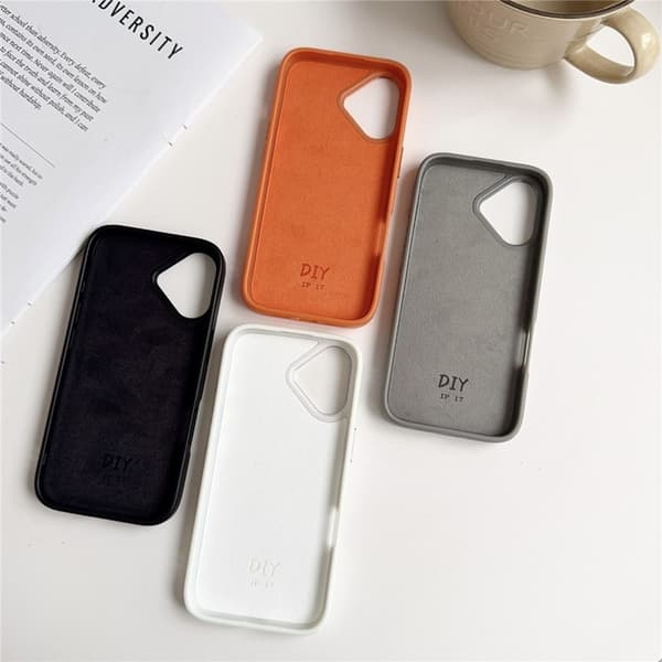 Mobilskal till iPhone 17 NFC DIY Customized HD Smart E-Ink - Svart Svart